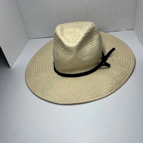 BRIXTON Mens Straw Summer Hat Packable NWT - Picture 5 of 8